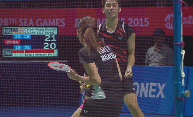 Chan Peng Soon/Goh Liu Ying are fighting their greatest battle of 2015 SEA Games on Tuesday.