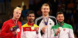 Emil Holst, Pablo Abian, Dieter Domke and Kestutis Navickas (from left). (Photo: Getty Images)