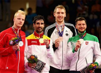 Emil Holst, Pablo Abian, Dieter Domke and Kestutis Navickas (from left). (Photo: Getty Images)