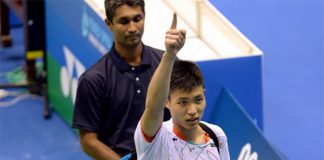 Chou Tien Chen becomes the first Taiwanese player to defeat Lin Dan. (photo: AP)