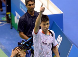 Chou Tien Chen becomes the first Taiwanese player to defeat Lin Dan. (photo: AP)