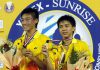 Mak Hee Chun (left) and Teo Kok Siang won the world junior championship title in 2008.