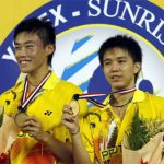 Mak Hee Chun (left) and Teo Kok Siang won the world junior championship title in 2008.