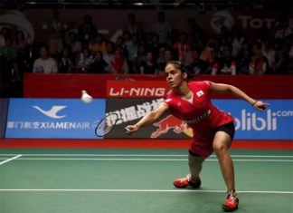 Saina Nehwal is the first Indian to enter World Badminton Championships final.(photo: Reuters)