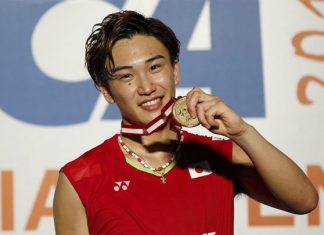Kento Momota wins the 2015 Indonesia Open