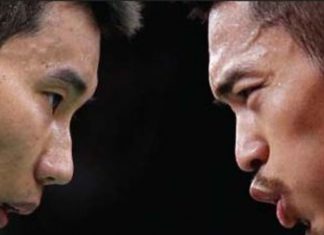 Lee Chong Wei sets up a blockbuster 2nd round match against Lin Dan at Japan Open.