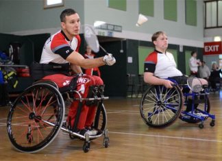 Wheelchair athletes such as David Follett (left) and Connor Dua-Harper deserve our applause and our attention. (photo: Exeter Express and Echo)