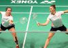 Setyana Mapasa (left) & Gronya Somerville are eye candies at Sydney International. (photo: Sydney Badminton International)