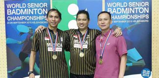 3 of the most dominant badminton players in their era pose for pictures, Flandy Limpele, Harijanto Arbi and Tony Gunawan (from left). (photo: flypower)