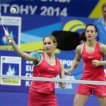Gabriela Stoeva/Stefani Stoeva of Bulgaria are two of the most beautiful female badminton players in the world. (photo: BWF)