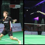 Wei Nan (right) defeats Kenichi Tago 3-1 on Sunday.(photo: Petaling BC)