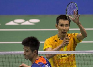 Lee Chong Wei improves his head-to-head record against Chen Long to 11-12 after Friday's victory. (photo: Ocsports)