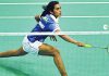 P. V Sindhu is two wins away from her first major trophy this season.