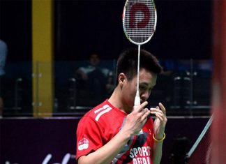 Zulfadli Zulkifli defeats Muhammad Hafiz Hashim in the tie between Cheras BC and Petaling Jaya BC on Sunday. (photo: Cheras BC)