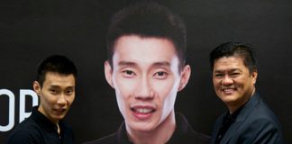 Lee Chong Wei is an official brand ambassador for XOX mobile. (photo: Bernama)