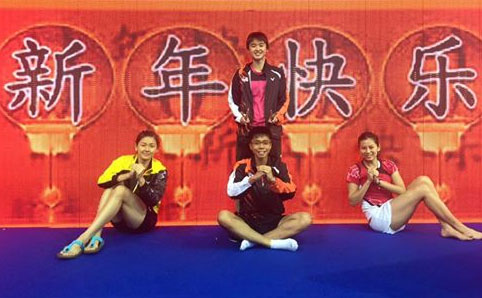 Soong Fie Cho, Vivian Hoo, Woon Khe Wei, Goh Liu Ying - Malaysia. (photo: Soong Fie Cho's Facebook)