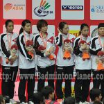Japan women’s team finishes second at the 2016 Badminton Asia Team Championships. (photo: AFP)