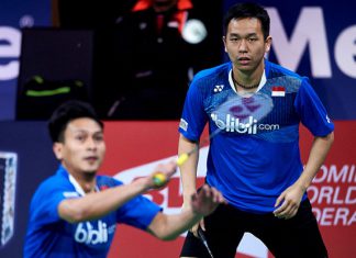 Hendra Setiawan/Mohammad Ahsan are bidding for their second All England title in Birmingham. (photo: GettyImages)