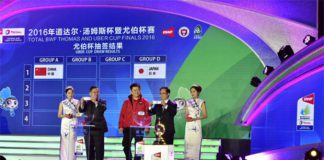 Drawing ceremony for the 2016 Uber Cup finals in Kunshan, China. (photo: BWF)