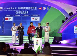 Drawing ceremony for the 2016 Uber Cup finals in Kunshan, China. (photo: BWF)