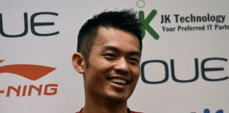 Lin Dan meets the media ahead of the OUE Singapore Open. (photo: GettyImages)