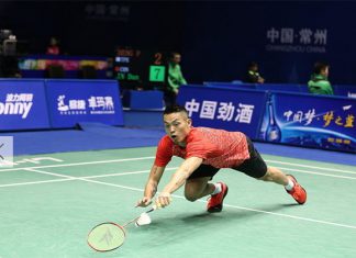 Lin Dan could be tuning up for another run at the Rio Olympic. (photo: AFP)