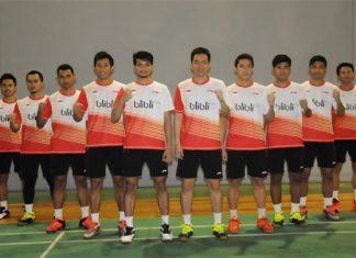 Shuttlers for the 2016 Indonesia Thomas Cup squad. (photo: Indrianto Eko Suwarso)