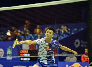 Chen Long leads China to 5-0 victory in the 2016 Thomas Cup opener. (photo: AFP)