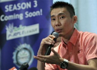 Question & answer session with badminton legend Lee Chong Wei in Petaling Jaya. (photo: Bernama)