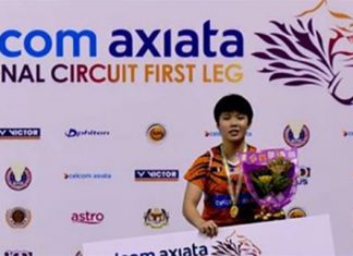 Goh Jin Wei wins the Celcom Axiata National Circuit First Leg title. (photo: BAM)