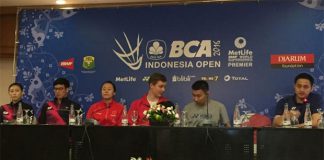 Lee Chong Wei attends the BCA Indonesia Open Superseries Premier press conference in Jakarta. (photo: AFP)