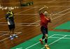 Lee Chong Wei and other Malaysian badminton player receive training at Juara Stadium, Bukit Kiara. (photo: BAM)