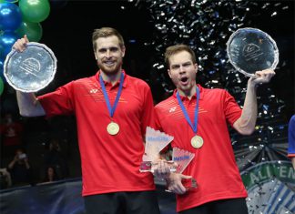 Vladimir Ivanov and Ivan Sozonov became the first ever Russian men's doubles pair to win the All England title. (photo: BWF)