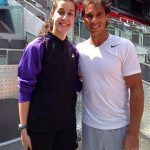 World No. 1 Carolina Marin and the greatest clay-court player in tennis history, Rafael Nadal. (photo: GettyImages)