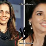 Saina Nehwal vs Asin (a celebrity from India).
