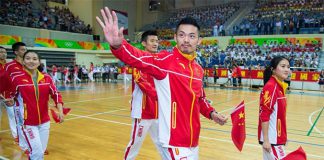 Lin Dan and Chen Long in Macau.