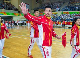 Lin Dan and Chen Long in Macau.