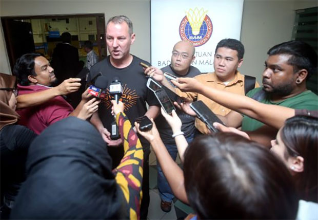 Morten Frost answers reporters' questions. (photo: Bernama) Morten Frost answers reporters' questions. (photo: Bernama)
