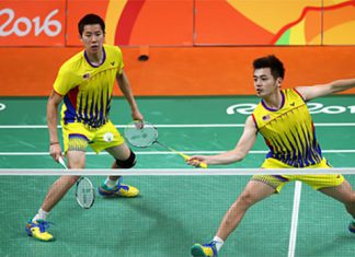 09 23 2016 badminton news goh v shem Goh V Shem/Tan Wee Kiong are out of the 2016 Japan Open. (photo: AFP)wee kiong