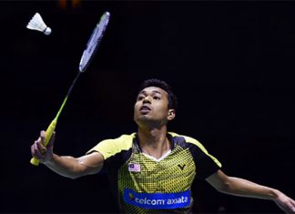 Iskandar Zulkarnain Zainuddin is the No. 2 men's singles player in Malaysia. (photo: AFP)