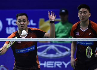 Koo Kien Keat/Tan Boon Heong need to build up their stamina and physical strength in order to compete at the highest level. (photo: AP)