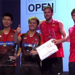 Ong Yew Sin, Teo Ee Yi, Johannes Schoettler, and Michael Fuchs (from left) are on the podium of the 2016 Bitburger Open.