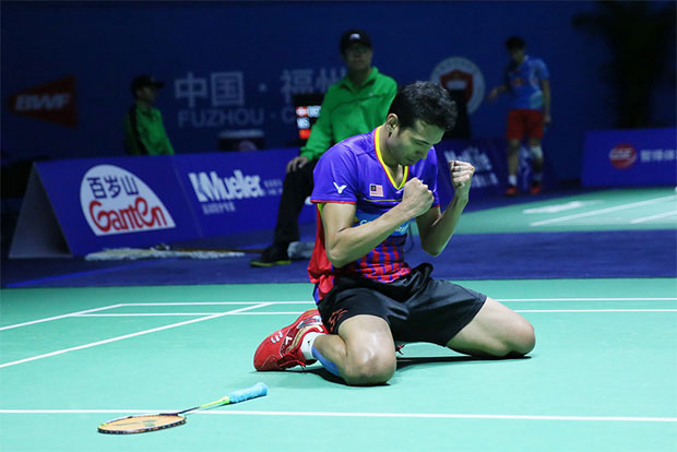Iskandar Zainuddin celebrates after his quarter-finals victory at the 2016 China Open. (photo: AP) Iskandar Zainuddin celebrates after his quarter-finals victory at the 2016 China Open. (photo: AP)