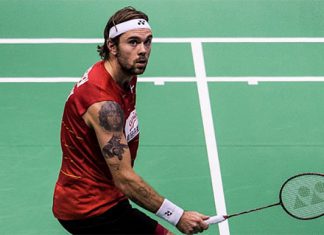 Jan Jorgensen loses a close semi-final match to Sameer Verma at the 2016 Hong Kong Open. (photo:AP)
