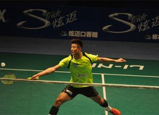 Chen Long plays a very stable and delightful game in China Badminton Super League (CBSL) on Saturday.
