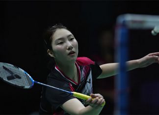 Sung Ji-Hyun plays incredible defense in the semi-final to beat P.V Sindhu. (photo: AFP)