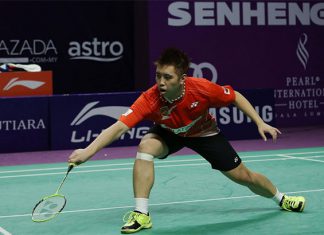 Wish Kenichi Tago could start playing international badminton again. (photo: Purple League)
