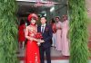 Wish Nguyen Tien Minh and Vu Thi Trang a lifetime of love and happiness. (photo: Nguyen's Facebook)