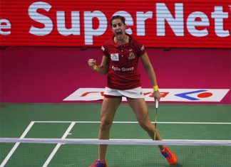 Carolina Marin tops Ashwini Ponnappa in a 3-sets thriller on Saturday.