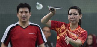 Susi Susanti and Alan Budikusuma are Olympic married couples who have won gold medals in the 1992 Olympics. (photo: Antara)